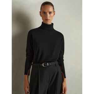 REISS MACY Merino Wool Roll Neck Jumper